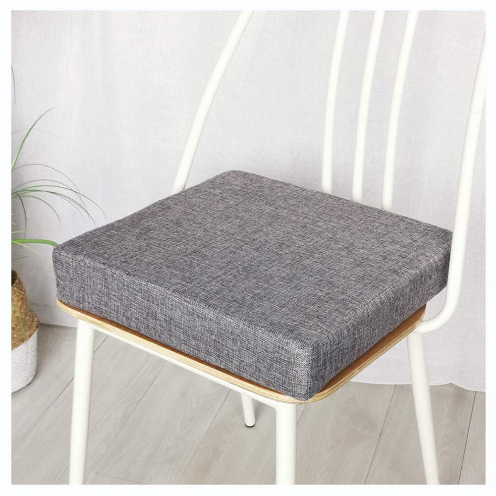YOUCAI Chair Cushion, Armchair Booster Cushion Chair, Soft Seat Pads For Dining Chair, Padded Cushion Garden Seat Pads, Thick Square Seat Cushions Fit For Home Office Car,Gray,50x50x5cm