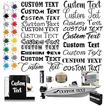 Custom Vinyl Lettering & Numbers Decal Custom Text Sticker for Business Signs, Doors & Windows Choose Size 4100 in, Color & Font Waterproof Outdoor Vinyl