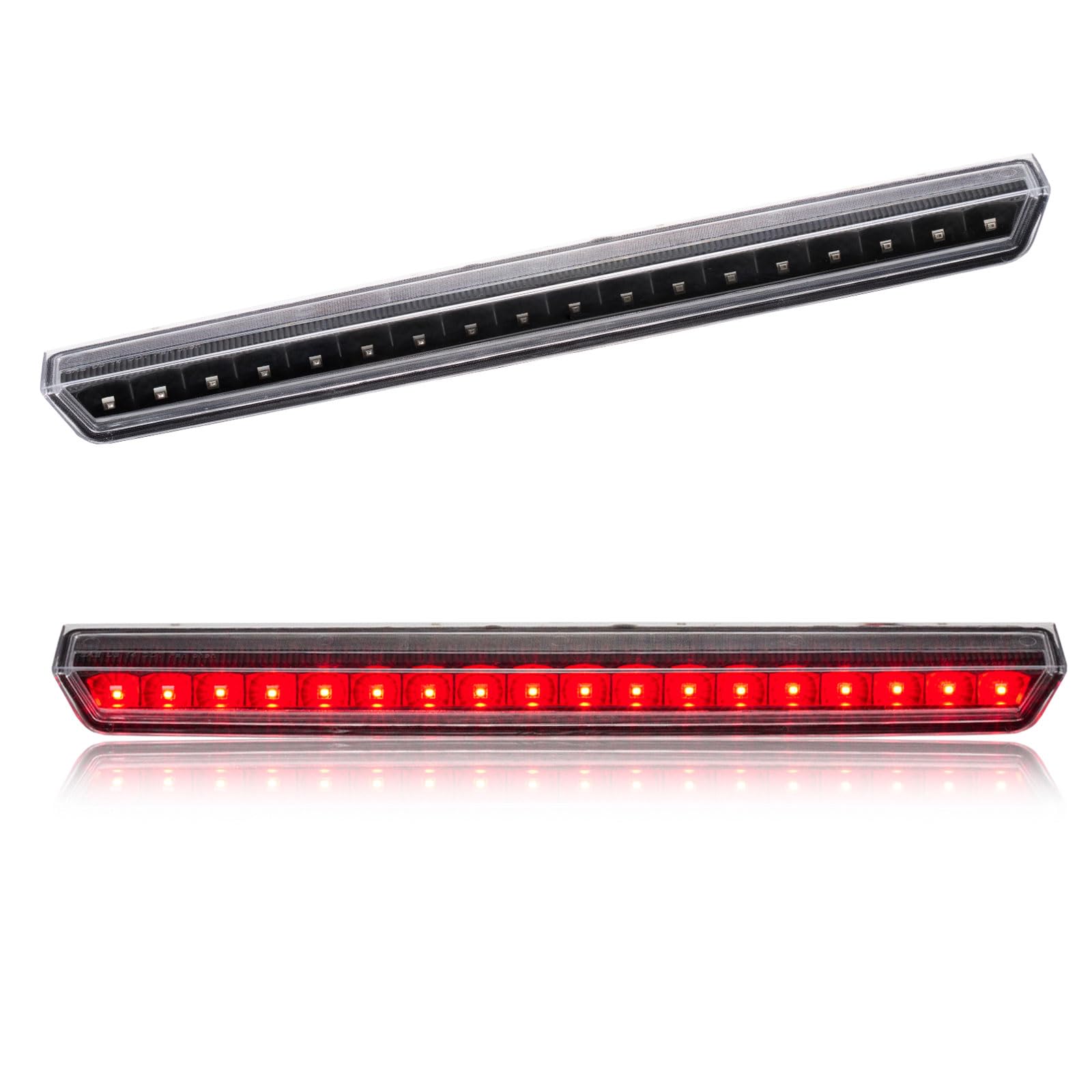Third 3rd Brake Light LED for 2015-2020 Chevy Tahoe/Suburban, High Mount Rear Brake Lights Assembly for 2016-2019 Suburban 3500HD, Waterproof Center Cab Lamp Stop Light (Black)