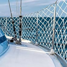 Windyun Boat Safety Lifeline Netting Marine Sailboat Guardrail Nylon Net Deck Netting for Pets Crews and Equipment Safely on Deck Marine Hardware
