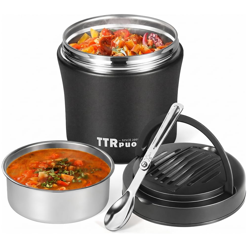 Amazon.com: 40oz Insulated Lunch Thermos for Adults, Stainless