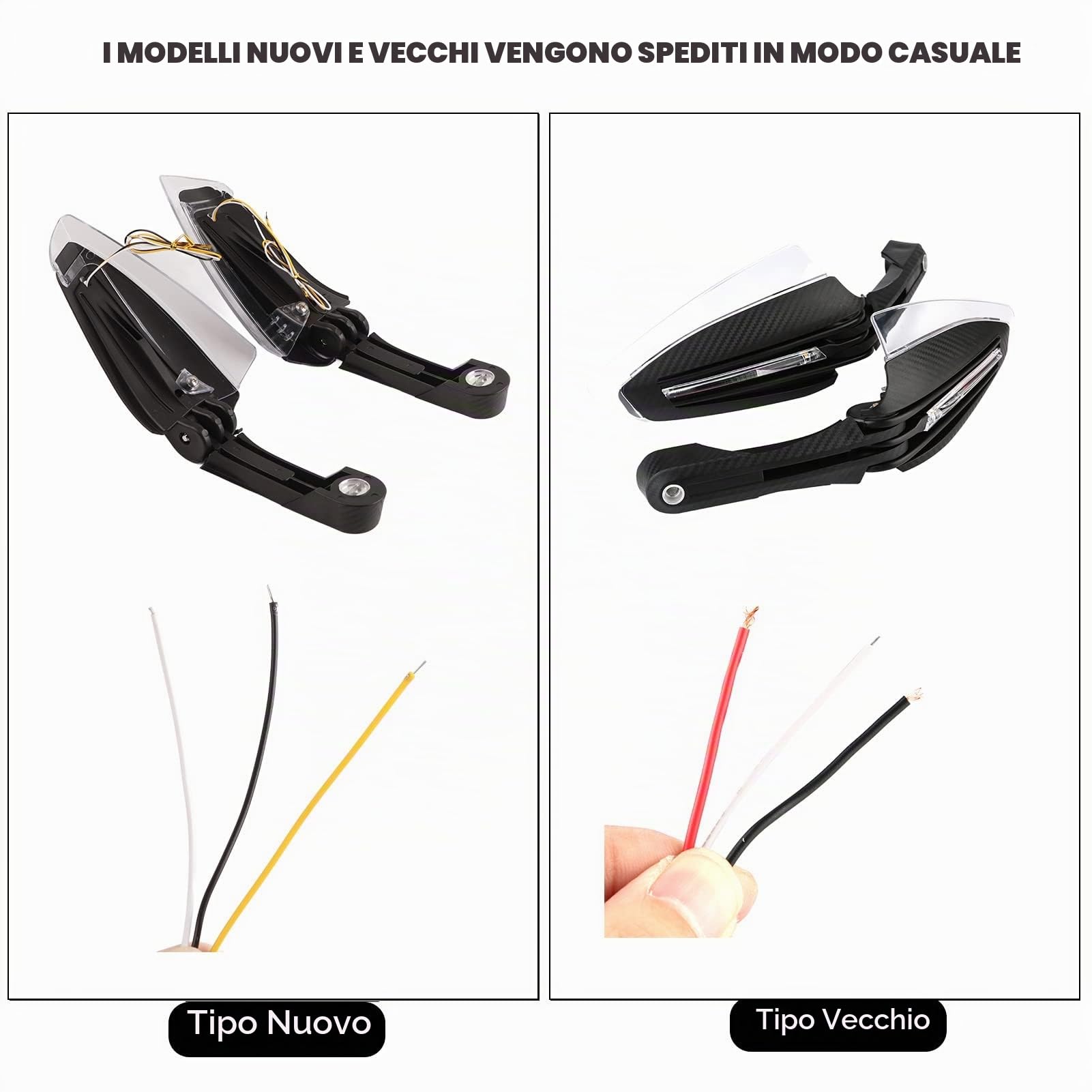 Paramani Moto Universali, 2pcs 7 / 8inch Universal LED Indicatore di direzione DRL Indicatore di protezione
