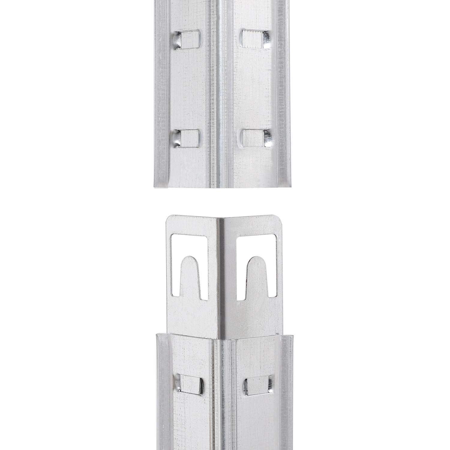 Yaheetech Set di 2 Scaffale Metallo con 5 Ripiani Regolabili 180x90x30 cm