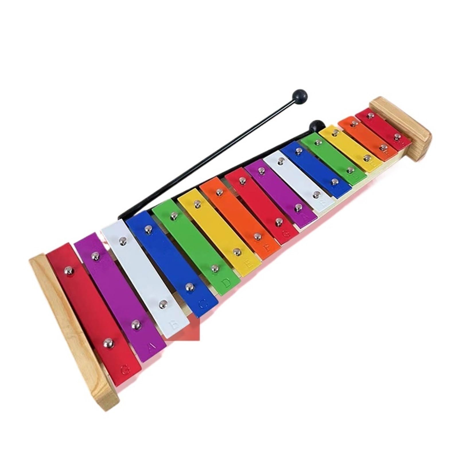 15 Keys Xylophone | Tastiera musicale Strumento musicale in metallo Pianoforte in legno
