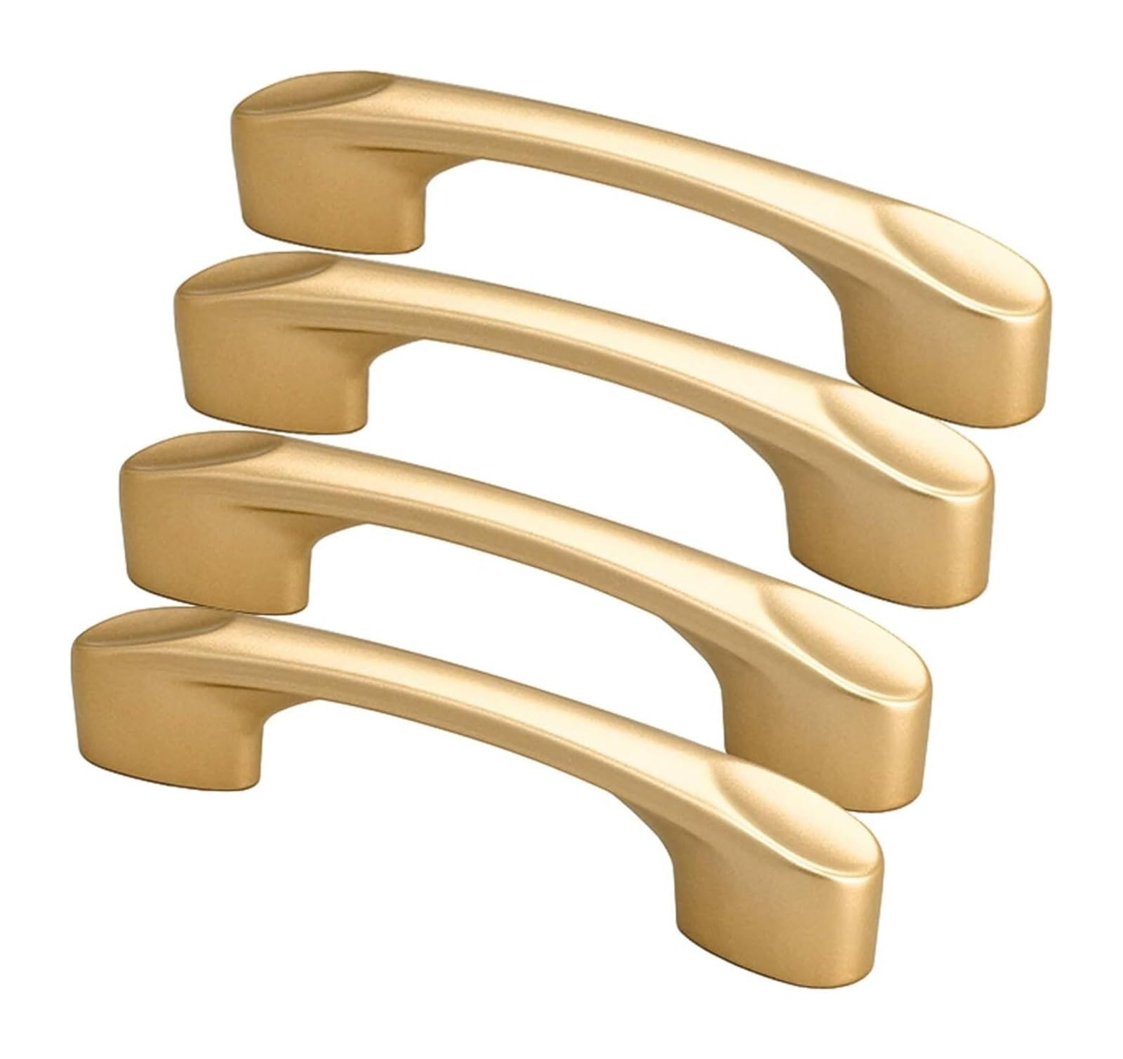 Voplivat One Color Kitchen Cupboard Handles, Bow Handle, Wardrobe Handles, 4 Pieces Drawer, Multiple Sizes, Cabinet Hardware(Hole Distance 96Mm)