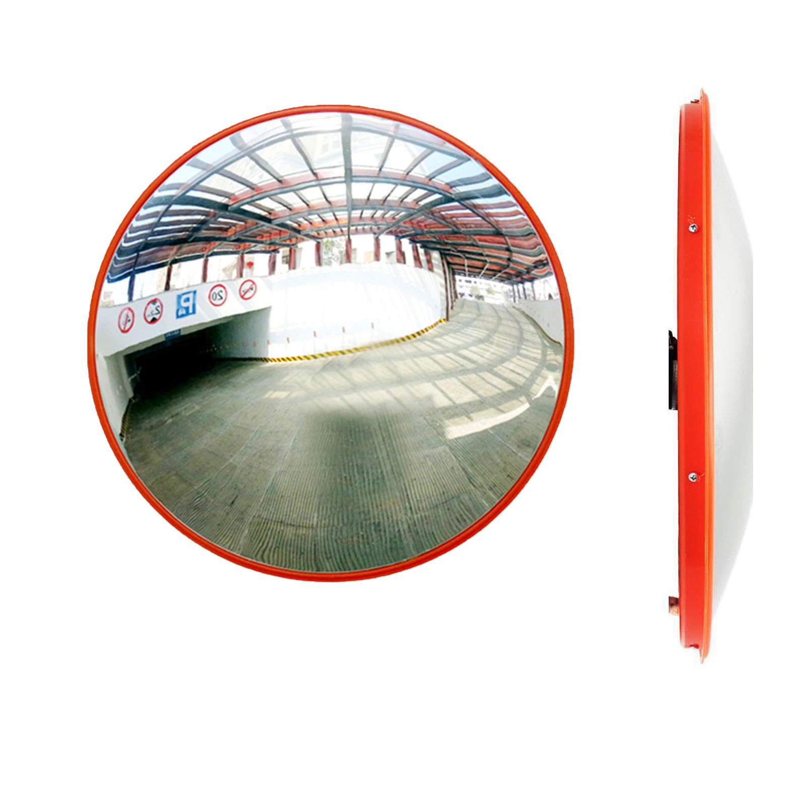 Specchietto convesso Ø 60 cm, specchio di sicurezza per garage, vialetti, angoli stradali