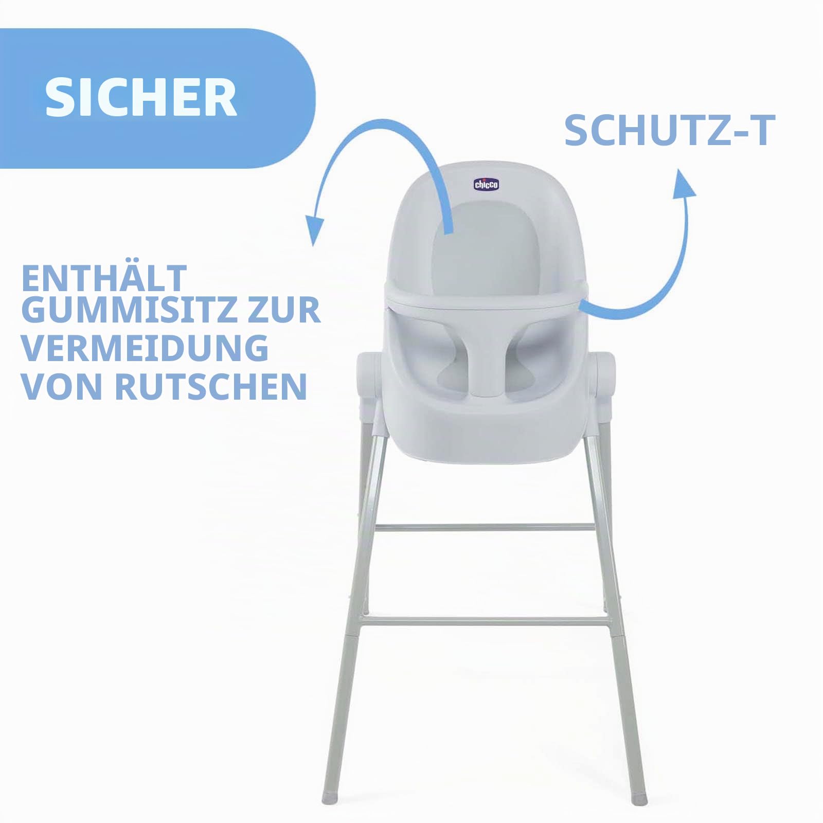 Chicco 00079117190000 Dusch/Wannensitz Bubble Nest, grau