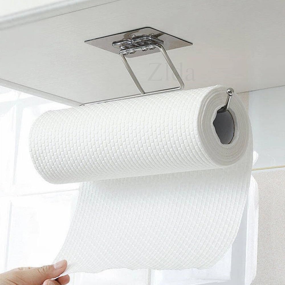 Stainless Steel Wall Mount Napkin Rings - Easy Adhesive! -1