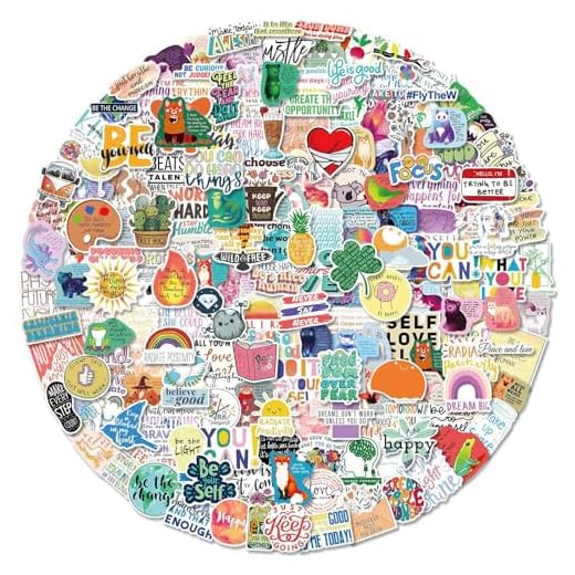 200 pegatinas con cita motivacional: palabras inspiradoras positivas para tableros de visión, planificadores y más, calcomanías para adolescentes, adultos, profesores, ideales para botellas de agua,
