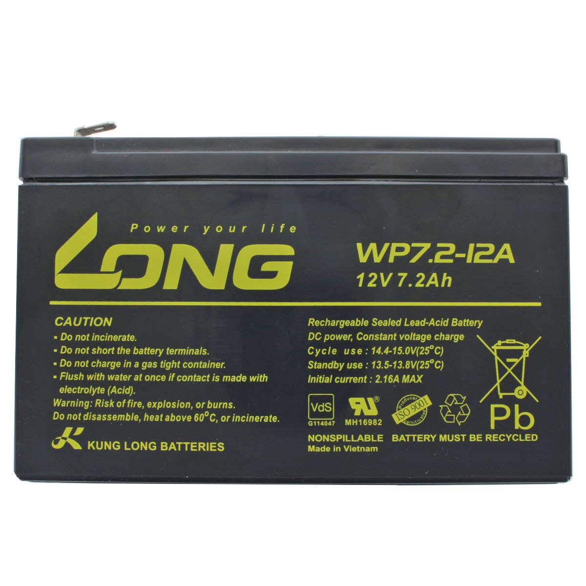 APC RBC17 Batterie réplique ACCUCELL 12 V 7,2 Ah