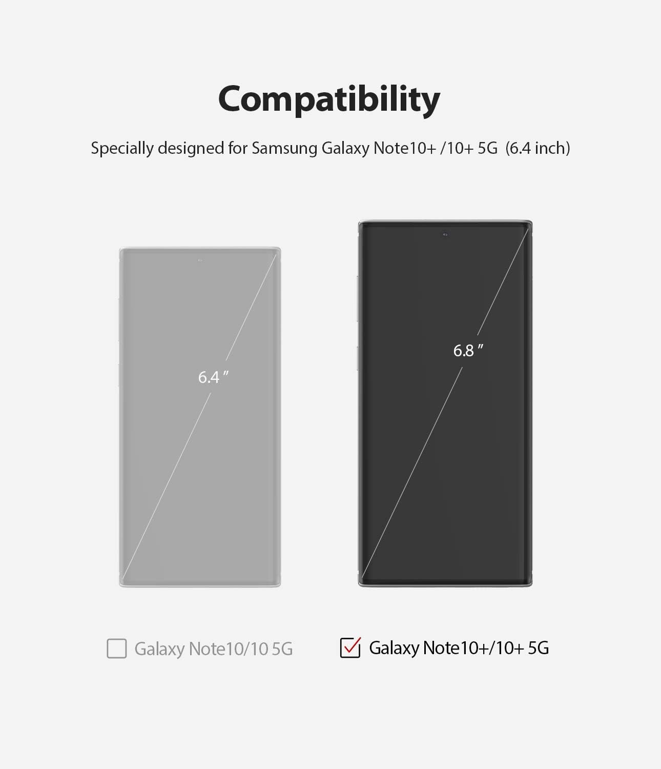 Ringke Dual Easy Matte (2 Pack) Compatible with Galaxy Note 10 Plus Screen Protector (2019)