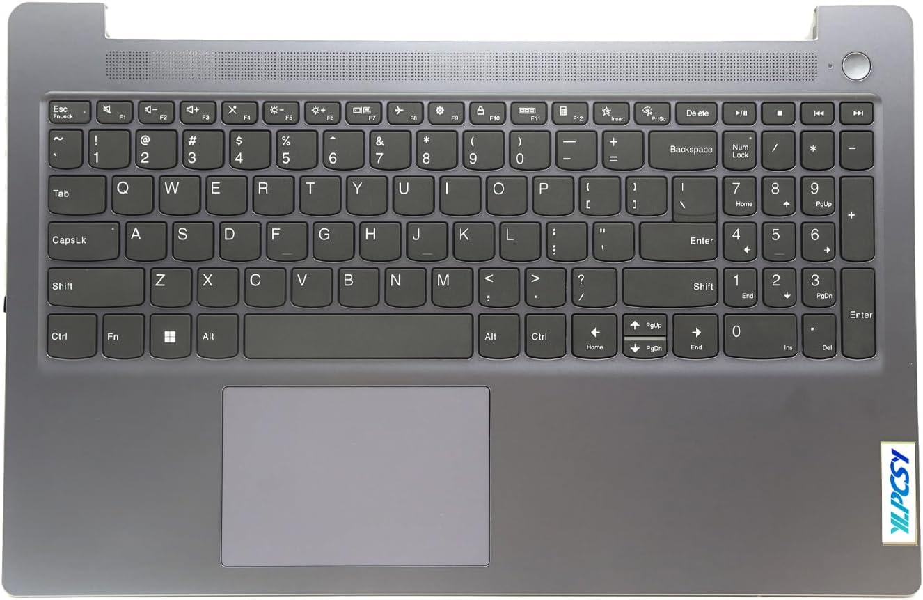 5CB1K94973 Replacement for Lenovo IdeaPad Slim 3 15IAN8 82XB Laptop Upper Top Cover Case Palmrest Backlit US Keyboard Touchpad Assembly Part
