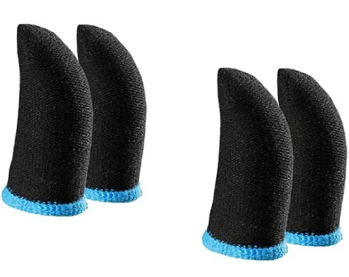 IDYD Anti-Slip Thumb Sleeve, Slip-Proof, Sweat-Proof Professional Touch Screen Thumbs & Finger Sleeve for Mobile Phone Game, Gaming Gloves (Multi-Colour, 2 Pair)