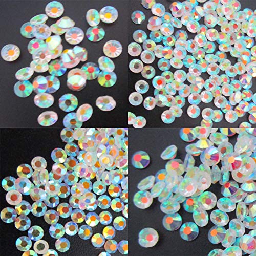Lifextol 4000Pc Ab Clear Rhinestone Crystal Beads Gems Flatback Gemstones Mixed Size Jewels With Picking Tweezers & Rhinestones Pen For Arts Crafts Face Body Makeup Nail Diy.… #TOP2