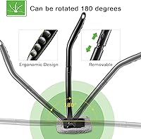 Vista 3 de Frienda Juego de 2 herramientas de limpieza de parabrisas para interior de coche, varita de limpieza de parabrisas auto con mango desmontable, 8