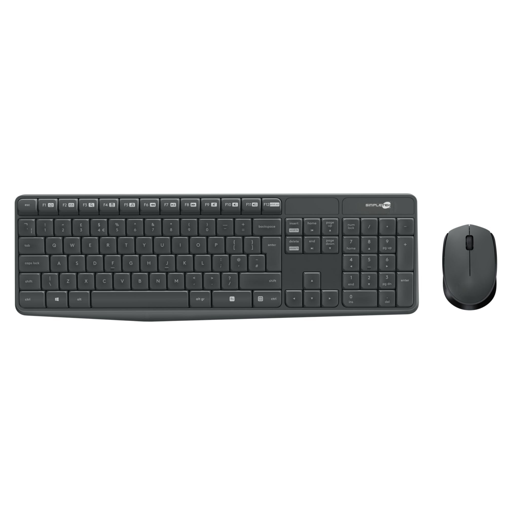 Kit de ratón y teclado inalámbrico de 2,4 GHz SIMPLETEK con receptor nano USB 6