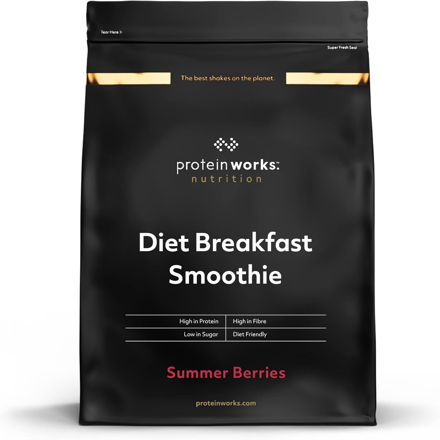 Protein Works Ultimate Diet Breakfast Shake , Low Calorie Breakfast Shake , High Protein , Low