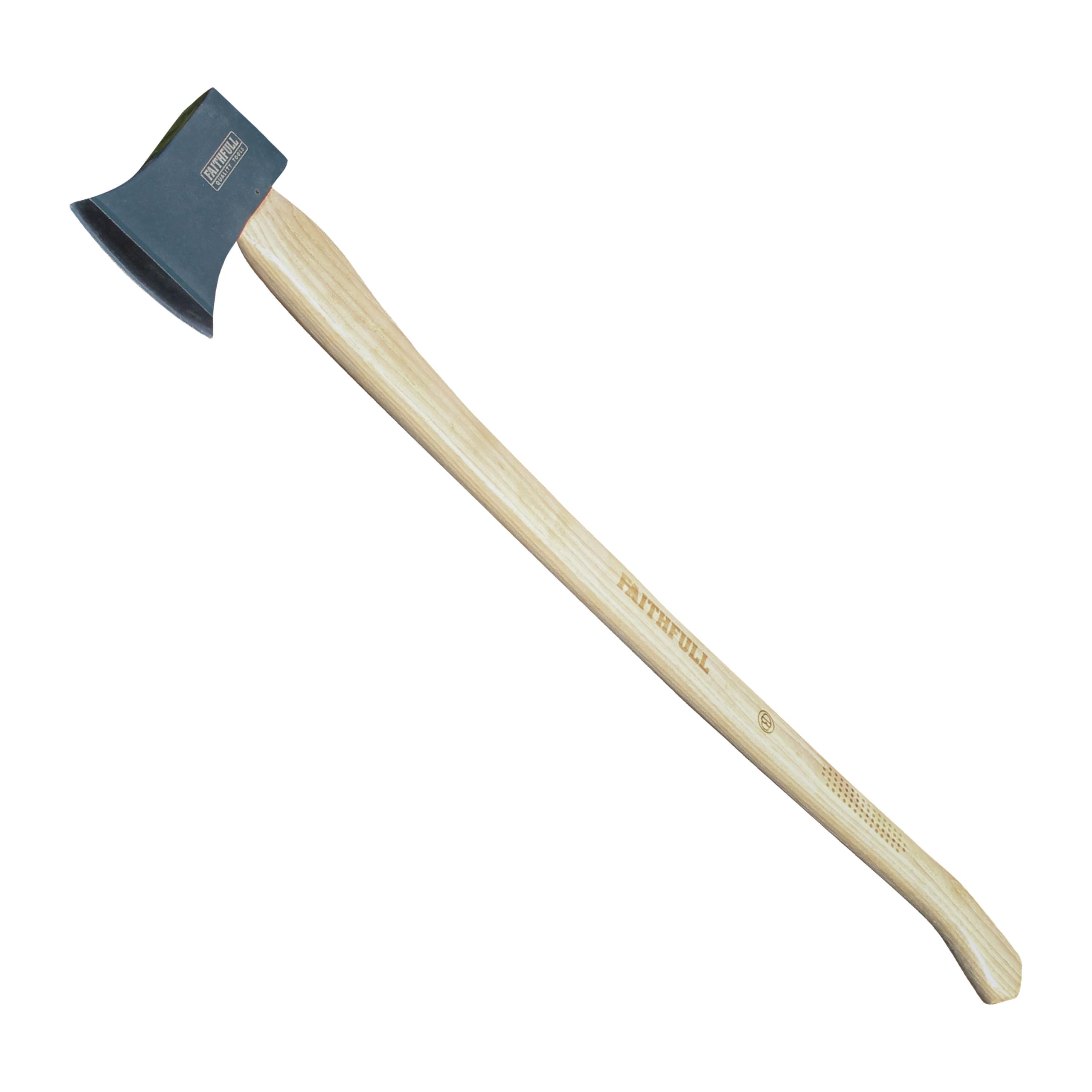 Felling Axe with FSC Hickory Shaft & Tempered Carbon Steel Head – Forestry Axe for Tree Removal - 2kg (4.1/2lb)
