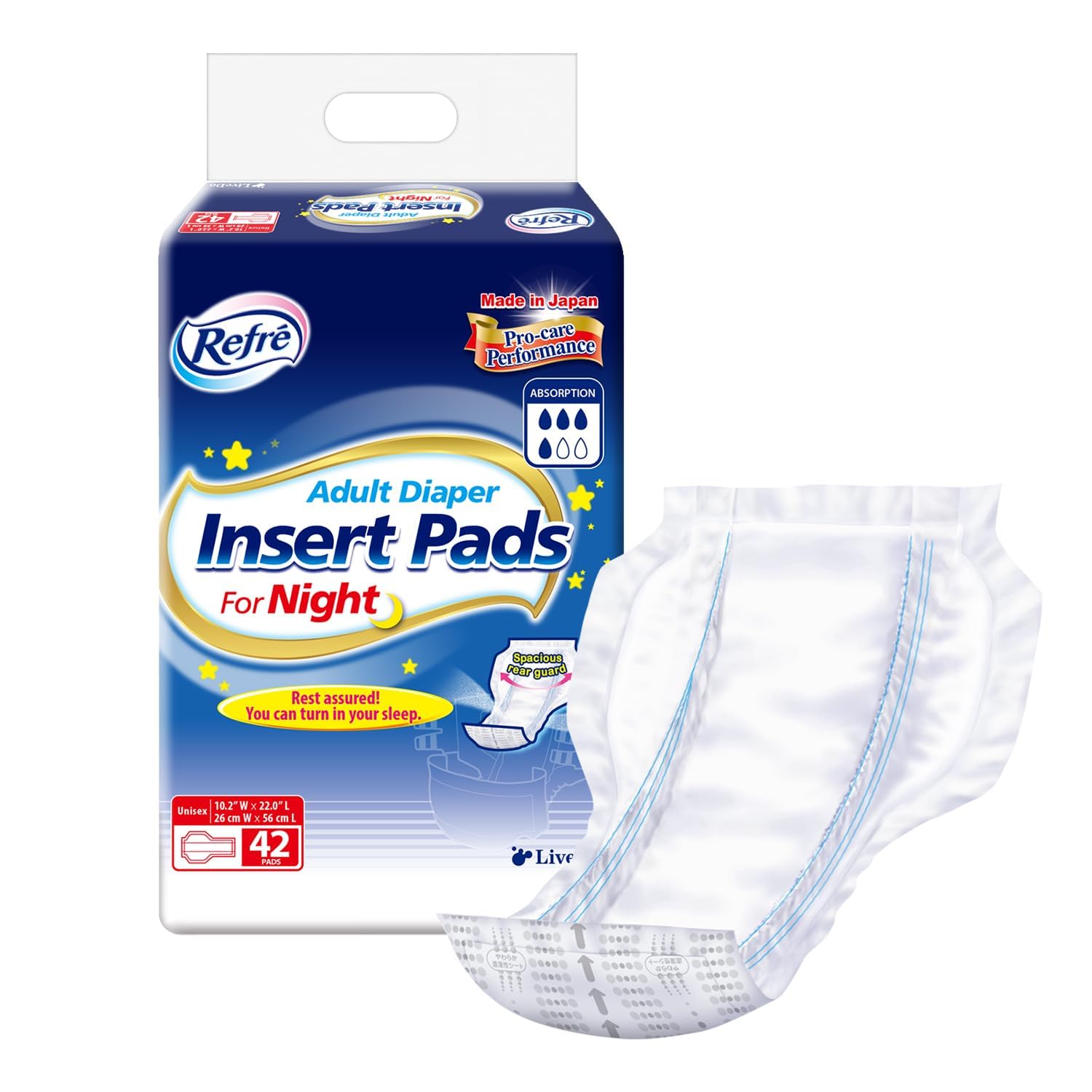 Amazon.com: Refré Adult Diaper Insert Pads for Night - Unisex