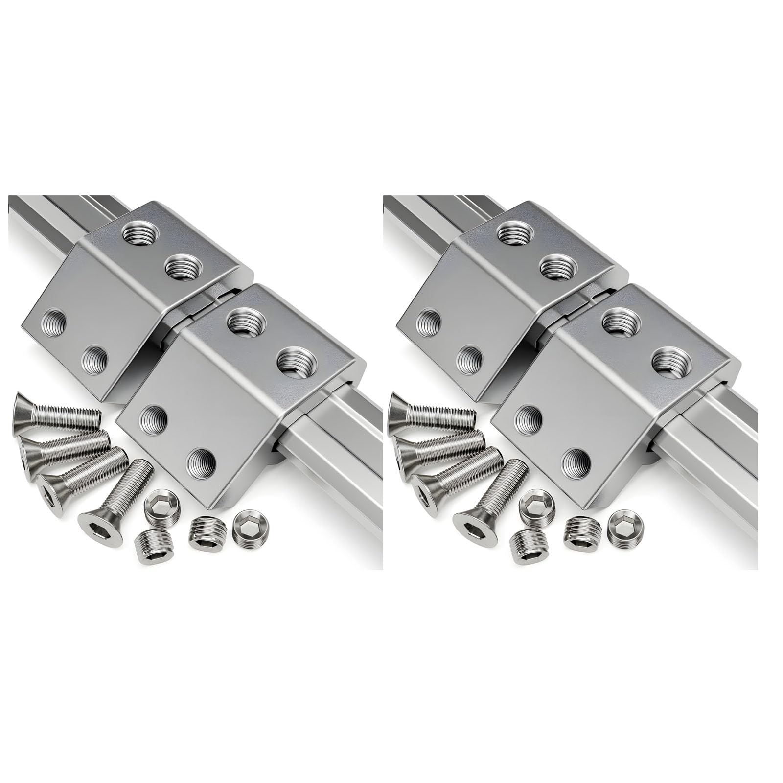 Efficient Rails Clamps Brackets Stand for Tool Storage Ensures Secure Mounting Includes Bolts and Screws for Installation Rails Installation Set
