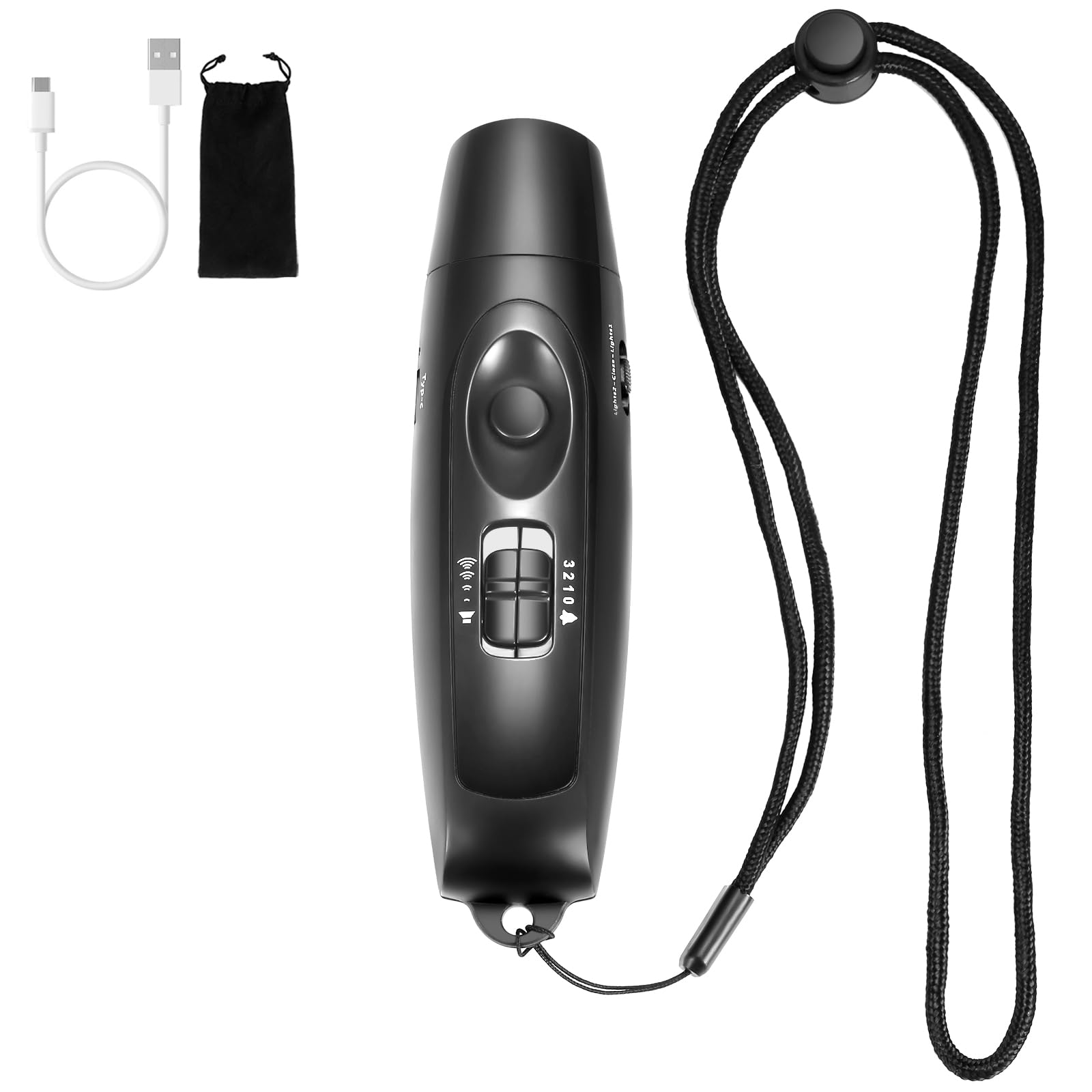 Charlux Electronic Whistle for Referees Coaches Teachers Pet Electric Blowless Whistles with Lanyard for Outdoor Games Sports Camping Hiking Emergency 3 Tones High Volume