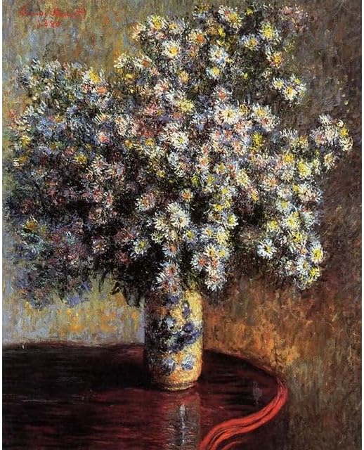 Asters by Claude Monet - Van-Go Paint-by-Number Kit 60CMx75CM no Frame