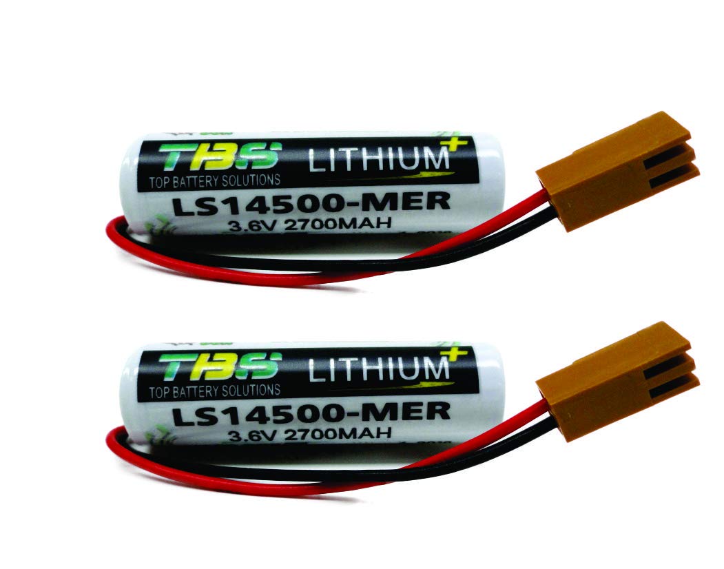 2PC Mitsubishi ER6 BAT Replacement Battery - Robot Controller PLC Logic Control
