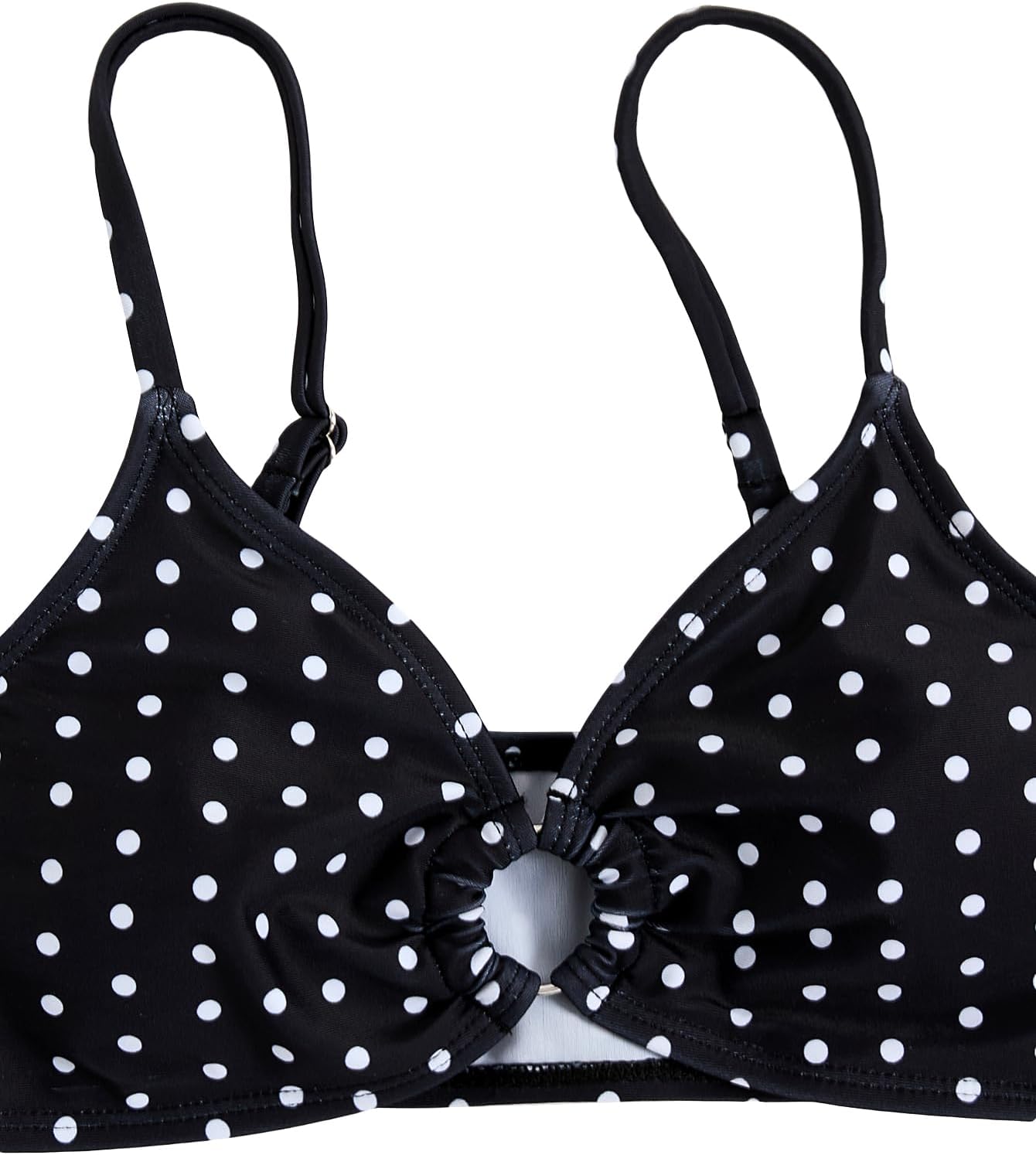 COZYEASE Girls' 3 Piece Bikini Set Ditsy Floral Print Wireless Swimsuit with Beach Skirt