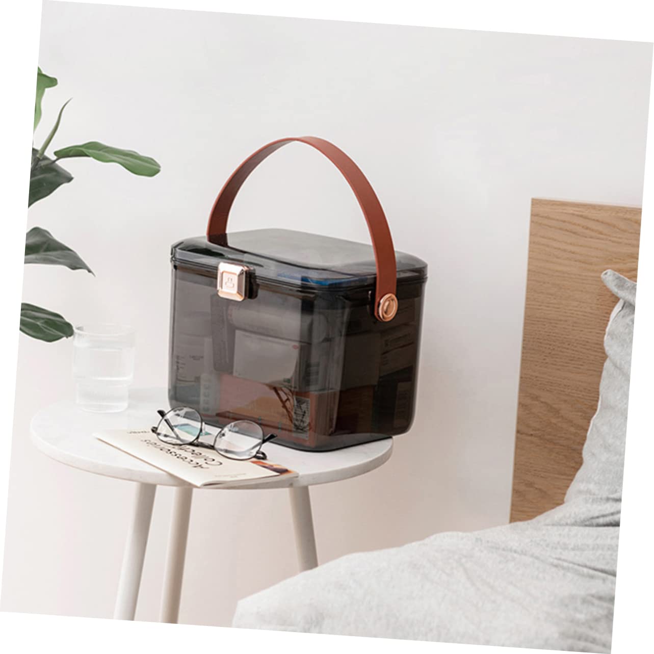 minkissy 1 Stück Karton Doppelte Medikamentenbox Medizin Erste-hilfe-kasten Für Die Reise Organisator Von Medikamenten Kit-tasche Tragbares Erste-hilfe-set Dark Grey Das Haustier