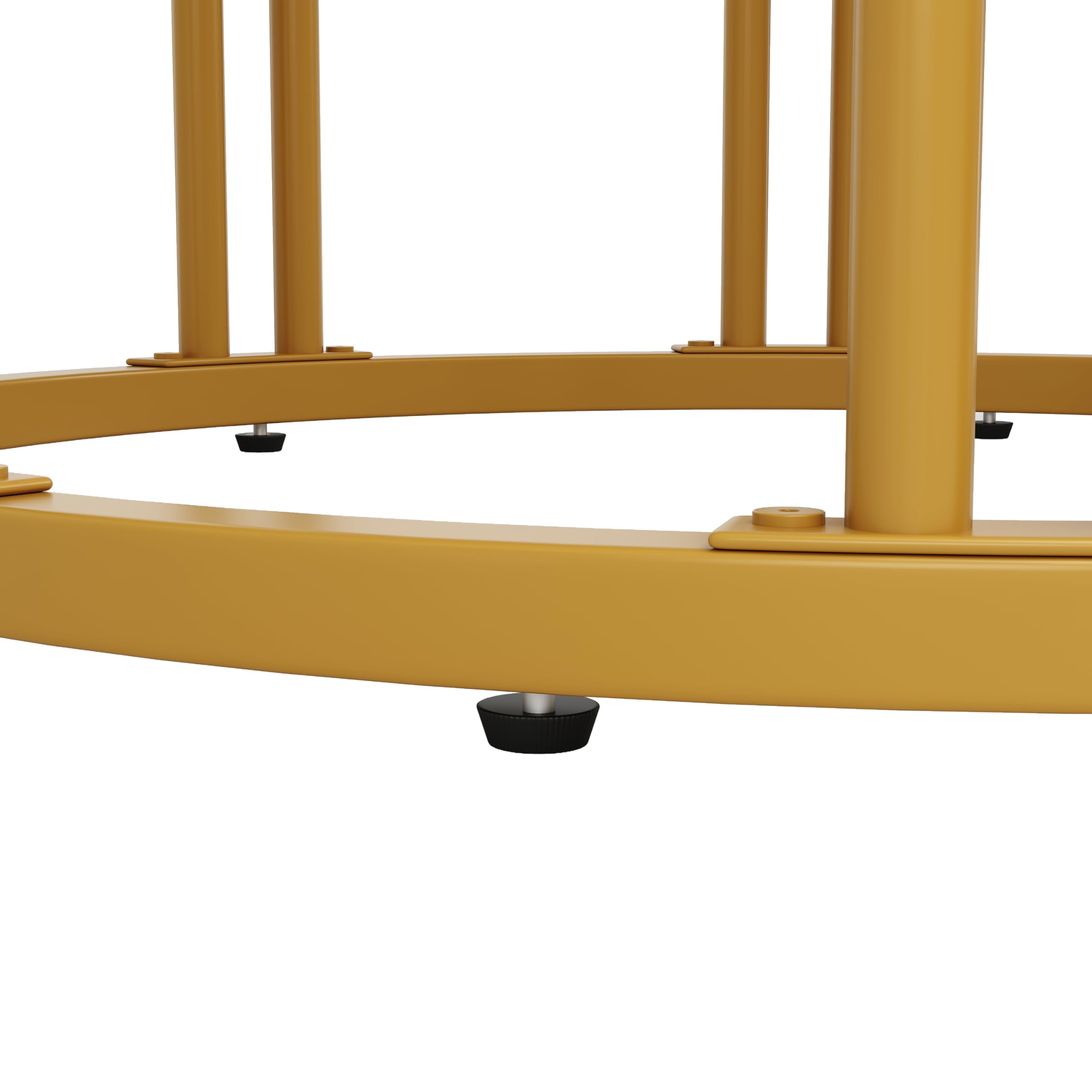 Merax Esstisch Runder 100cm, Moderner Küchentisch für 4-6 Personen, Esszimmertisch für Küchen, Wohnzimmer, Esszimmer, Büro, Künstlerisch geformte goldene Metallbeine, marmorierte MDF-Tischplatte
