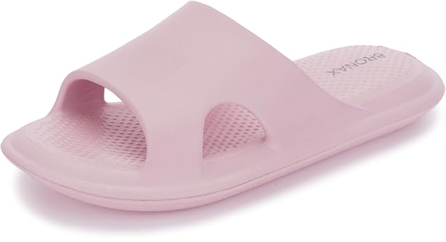 BRONAX House Slippers for Women and Mens Quick Drying Shower Shoes Cushioned Sole
