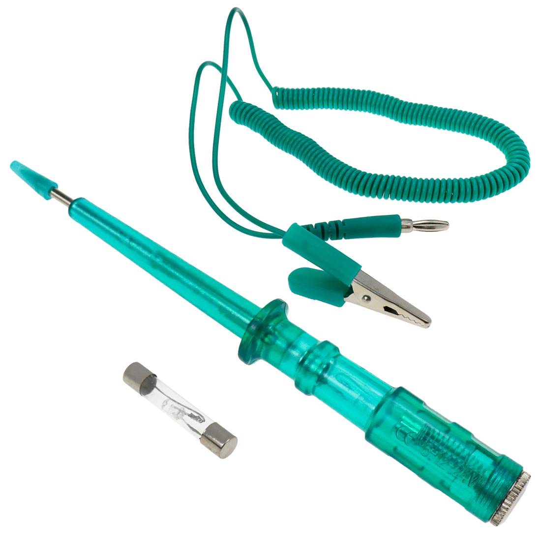 Coshar 6V 12V 24V Automotive Circuit Tester with Green Test Light and