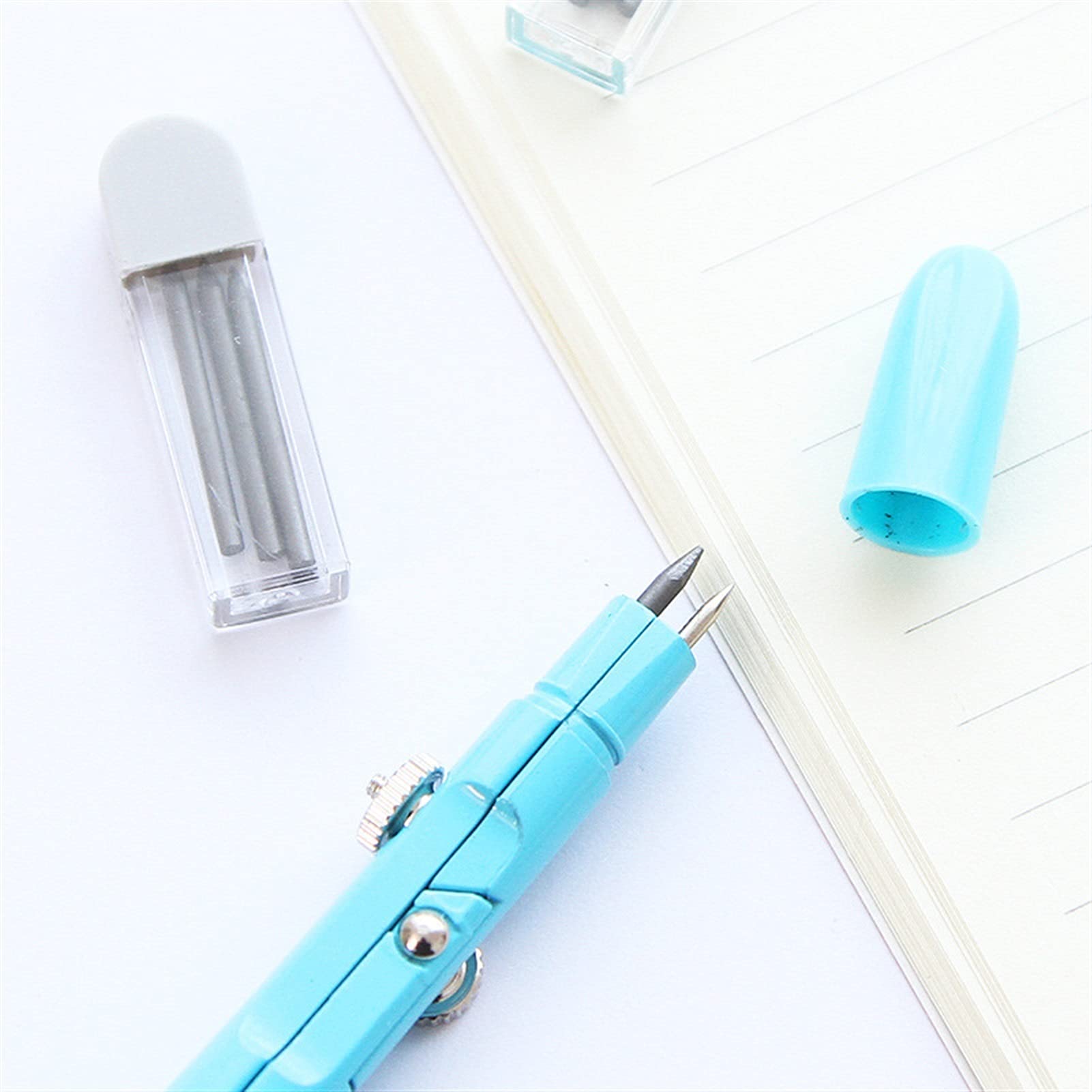 Compasso Professionale Math Bussolas - Bussole in metallo + Lead Due abiti Gli studenti Drawing Drawing Office Compasses School Circle Drawing Tool (12 * 1 cm) Compasso Scuola Media