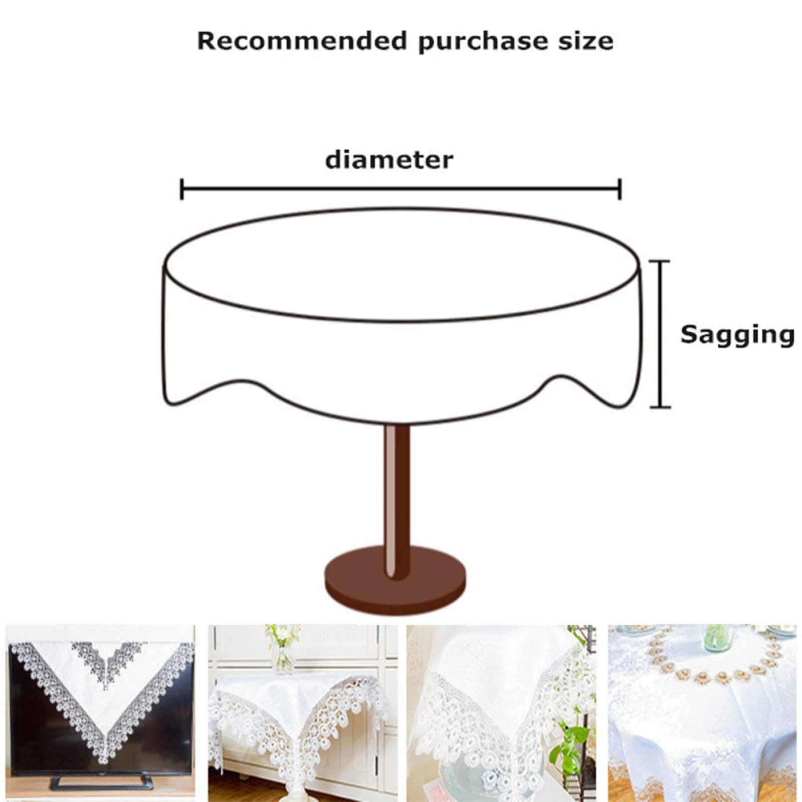 Chemin de table en dentelle blanche en coton et lin pour salle à manger, fête, décoration de vacances, tapis décoratif classique avec côtés élégants, 40 x 180 cm