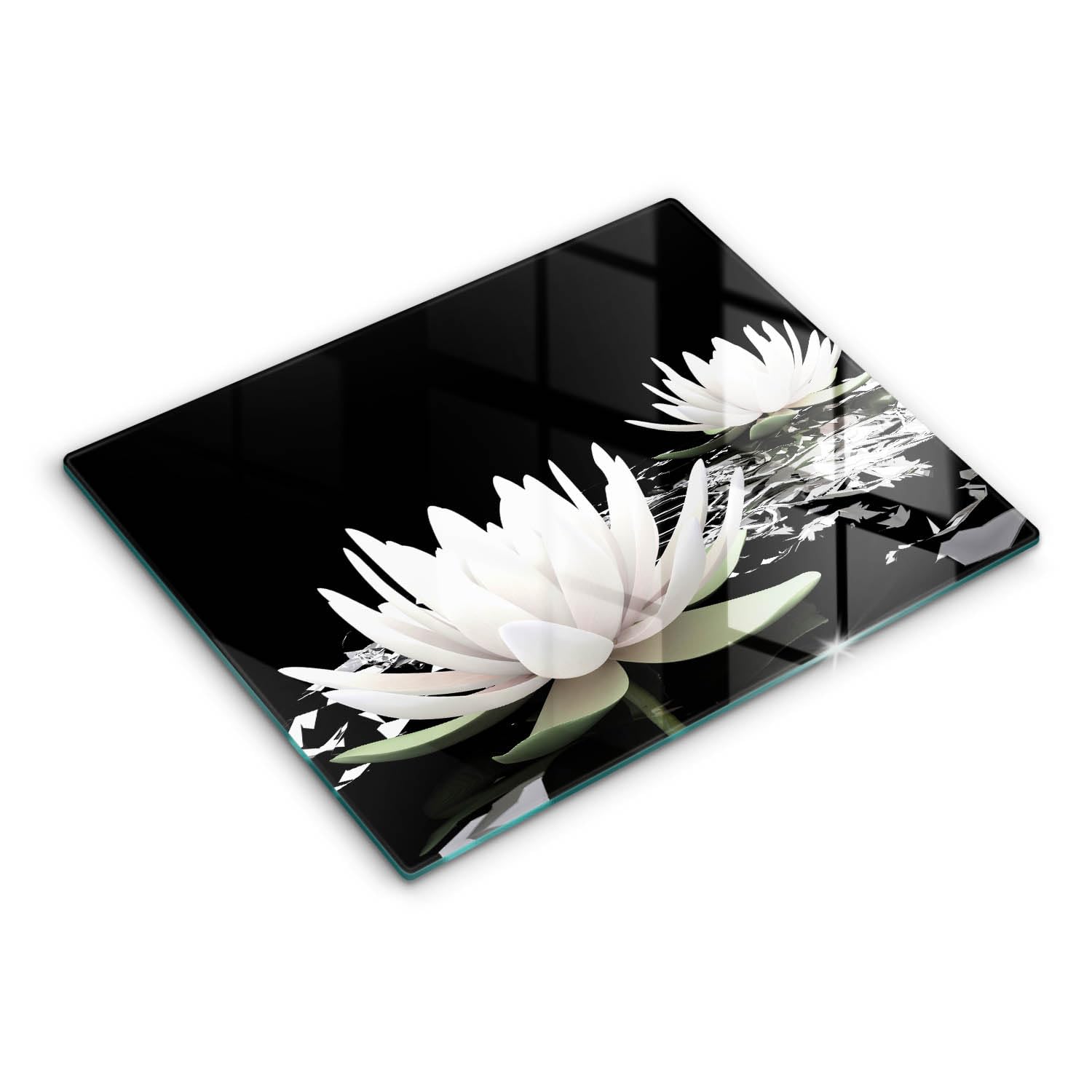 Planche à découper 52x40cm Wallfluent Cuisson Résistance en verre pour protection de plaque