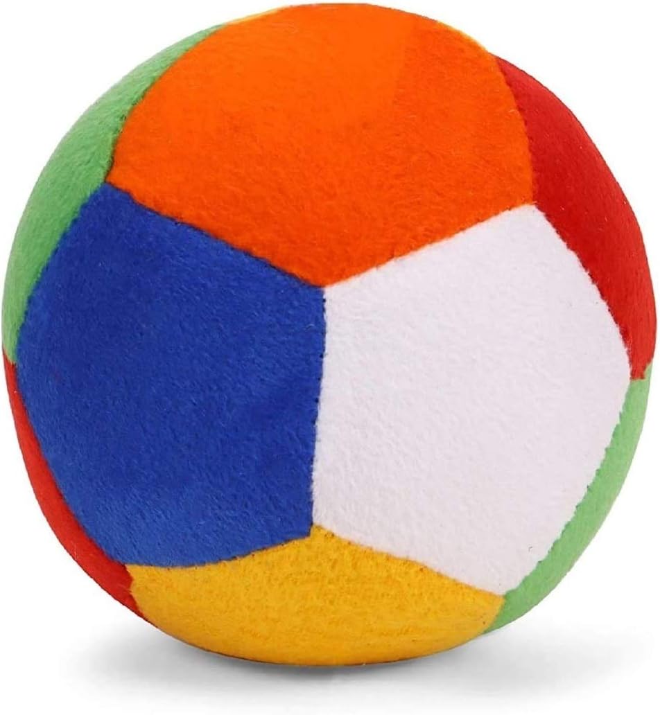 Babique Ball Rattle Sound Soft Toy for Kids Baby Boy Girl Birthday (10 cm)