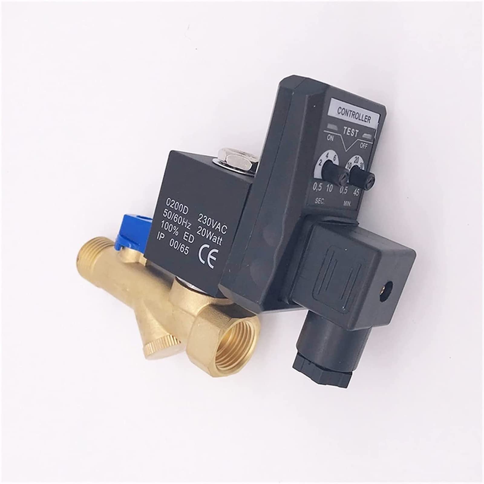 Regolatore Acqua Elettrico Elettrovalvola MESKEL 24V 1/2 Pollice - Ottone, 2 Vie, Per Compressori E Impianti Idrici Elettrovalvola Timer Regolabile