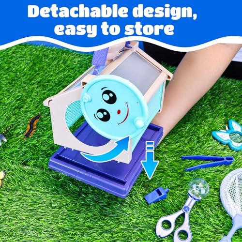 Garma Bug Catcher Kit for Kids, Outdoor Explorer Kit for Toddler with Insect Collection Box Bug Catching Tools and Magnifying Glass Spring Insect Catching Kit Summer Nature Toys Birthday Gifts - Thumbnail 6