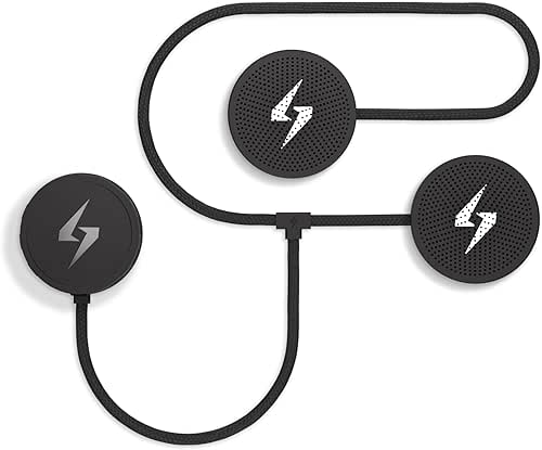 Syphon SoundPro: Ultra-Thin 9.6mm Bluetooth Moto Headphones - Glove-Friendly Controls,