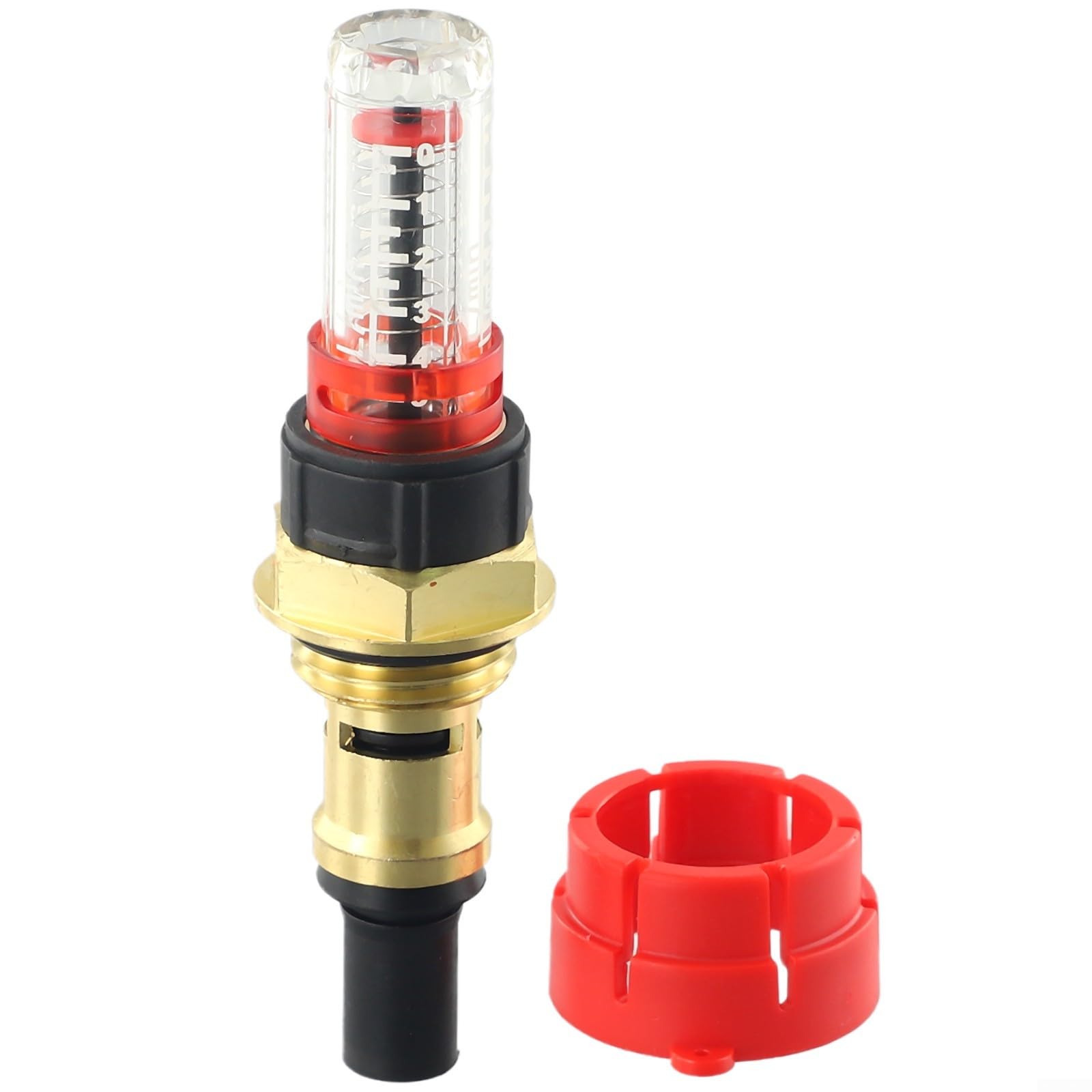 Messing Durchflussausgleichsventil Mit Federmechanismus – Einstellbar 1-3,5 L/min & 2-8 L/min, Für Heizung, Kühlung & Sanitär – Kupfer-Ausgleichsmesser