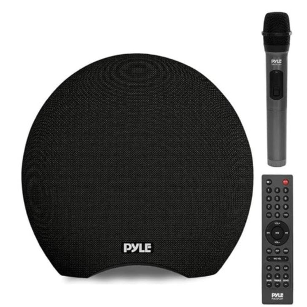 Pyle Waterproof Battery Powered Karaoke Speaker with Wireless Microphone - Bluetooth Compatible - Ideal for Parties, Compact Yet Powerful Sound -