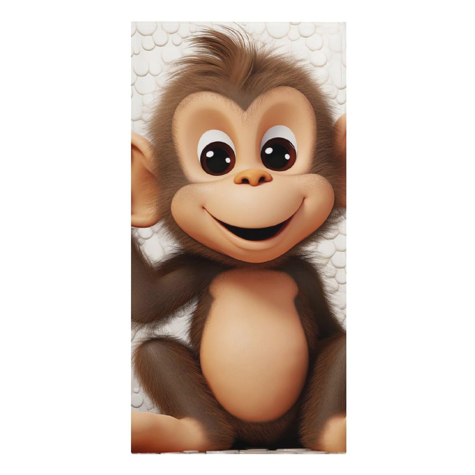 QMNLKH Cute Monkey Beach Towel for Women, Large Microfiber Pool Towel for Men, Absorbent Swim Towels for Home, Lightweight Bath Towels for Camping, Yoga, 30.3"x61.4"