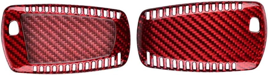 Cngoat41 Carbon Fiber Key Fob Cover Protector Remote Key Fob Case Holder for BMW 1 3 4 5 7 Series X3