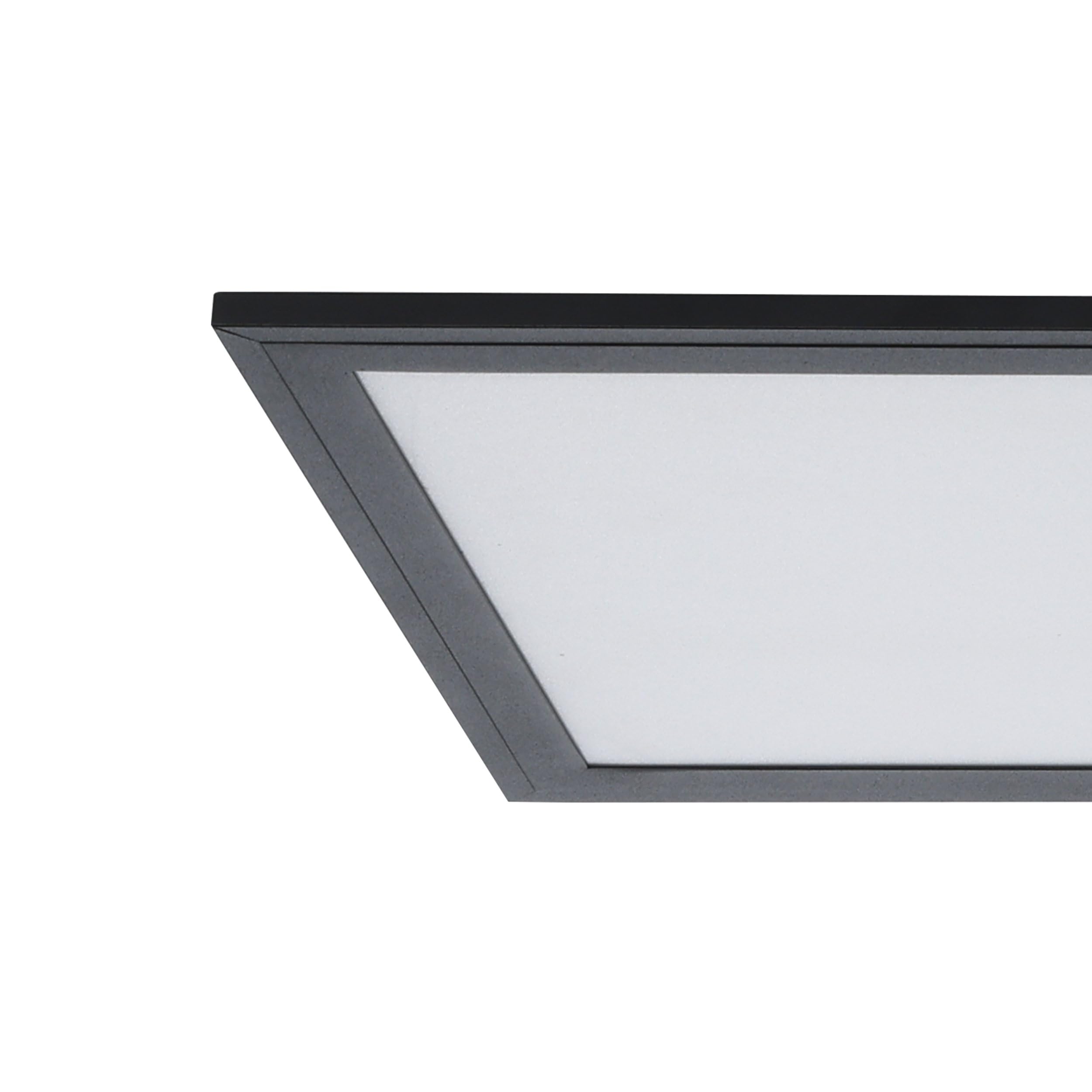 Eglo connect.z Smart Home Led pannello Salobrena-Z, L x L 120 x | 30 cm, ZigBee, app e controllo vocale, colore della luce regolabile, dimmerabile, lampada da soffitto in alluminio nero
