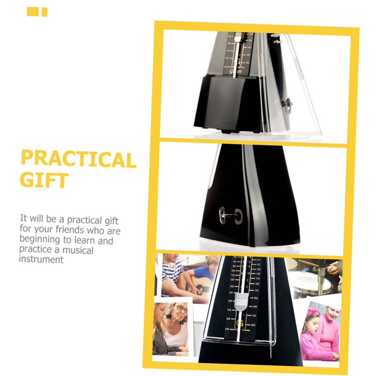 UPKOCH 1set Meccanico Per Chitarra Pianoforte e Batteria Design Antisismico Con Clip Per Spartiti Strumento Per Pratiche Professionali e Principianti