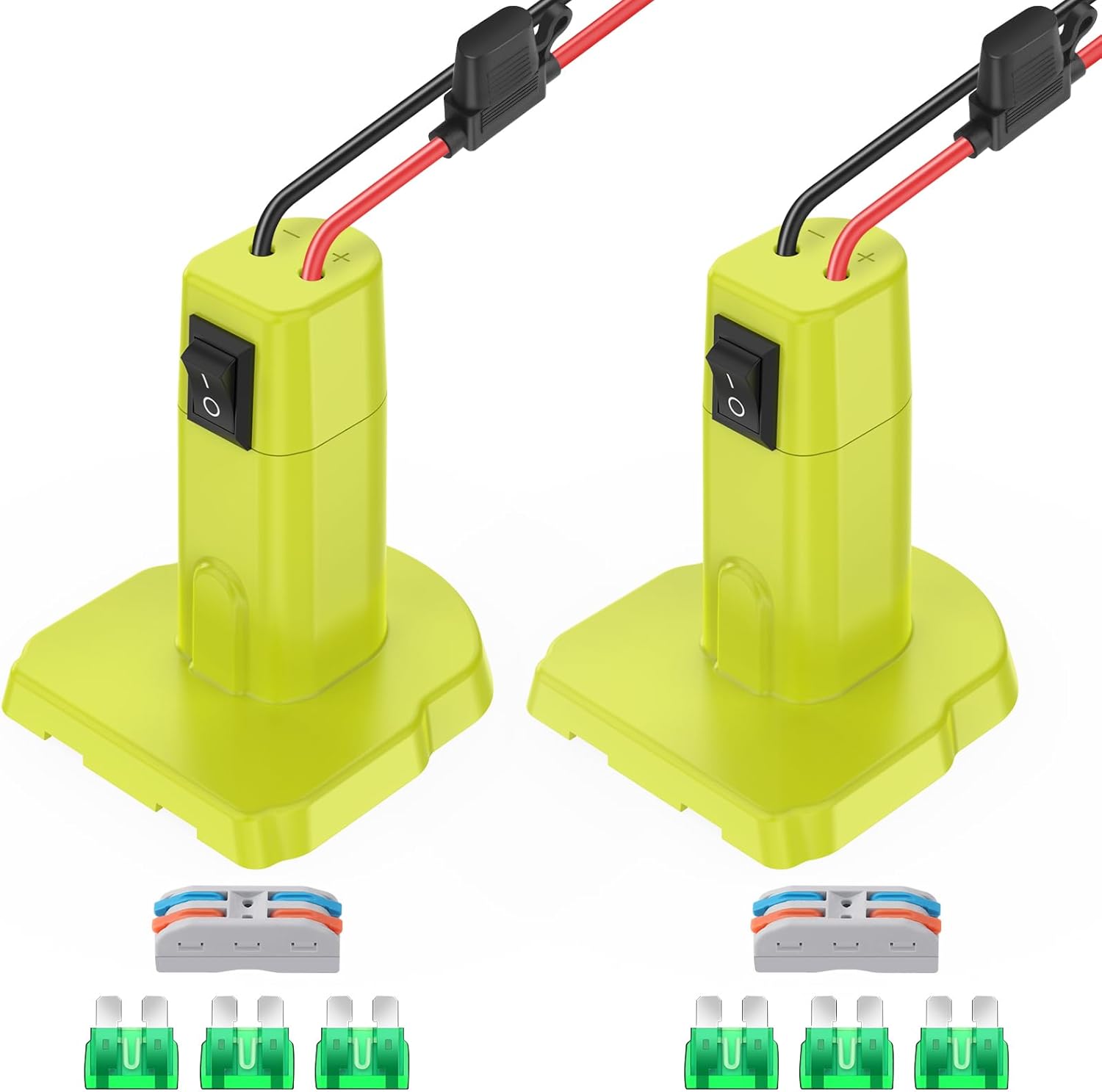 2 Packs Power Wheels Adapter for Ryobi 18V Battery Adapter Power Wheels Battery