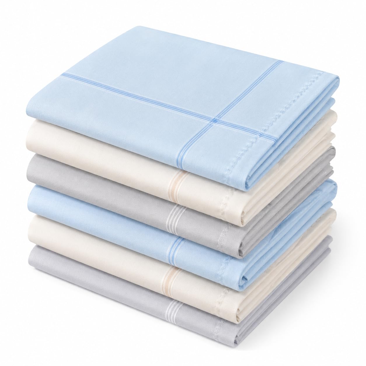 Handkerchief for Men Pack of 6 | Pure Cotton Soft Handkerchiefs-picture-53