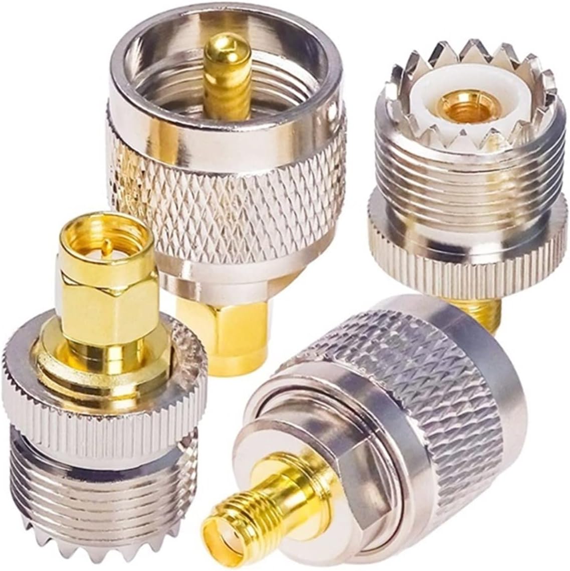 4 Types U H F-S M A Adapter S M A Female Male to U H F Male Female PL259 SO239 Connector RF Coax Coaxial Converter 1Pcs (Color : 093-1pc)