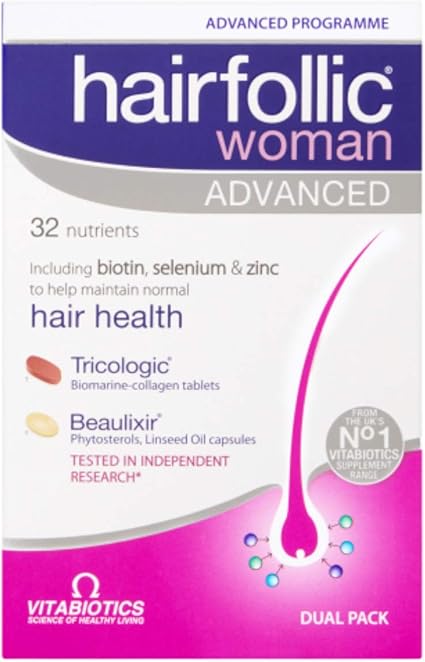 Amazon Com Vitabiotics Hairfollic Woman Advanced Capsules 60 Count Health Household