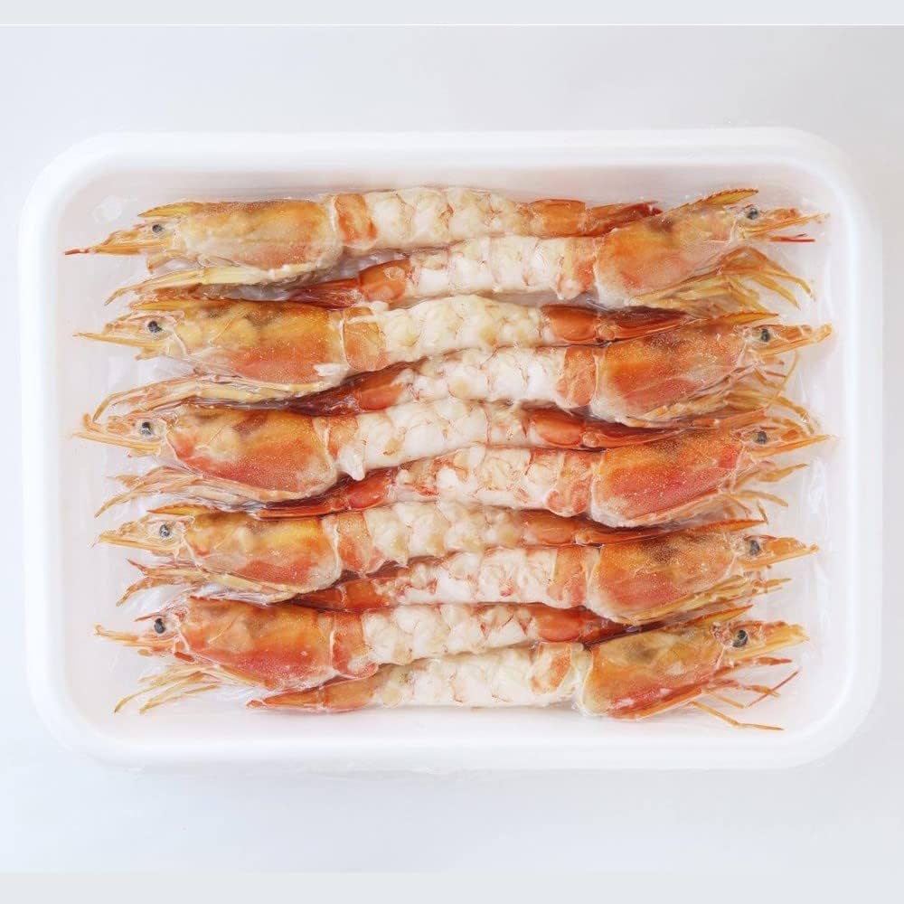 Amazon | 生食用 赤海老 有頭中むき L2 17㎝以上 10尾入り×1P